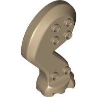 Lego Creature Body Part, Leg, Front, Right / Dark Tan