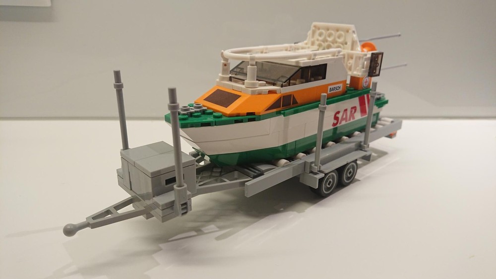 Lego DGzRS Barsch 7m-Klasse auf Trailer