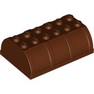 Lego Trunk / Chest Lid 4 x 6 x 1 2/3 / Reddish Brown