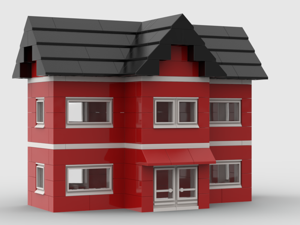 Lego Schoolhouse Town Plan Style