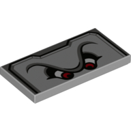 Lego Tile 2 x 4 with Angry Eyes (Thwomp) Print