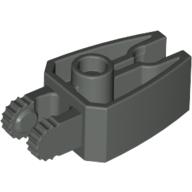 Lego Hinge 1 x 3 Locking with 2 Fingers and Claw End, 9 Teeth / Dark Gray