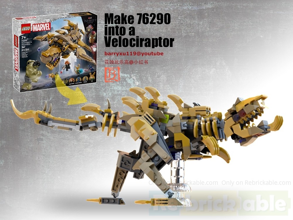 Lego Make 76290 a Horizon style Velociraptor