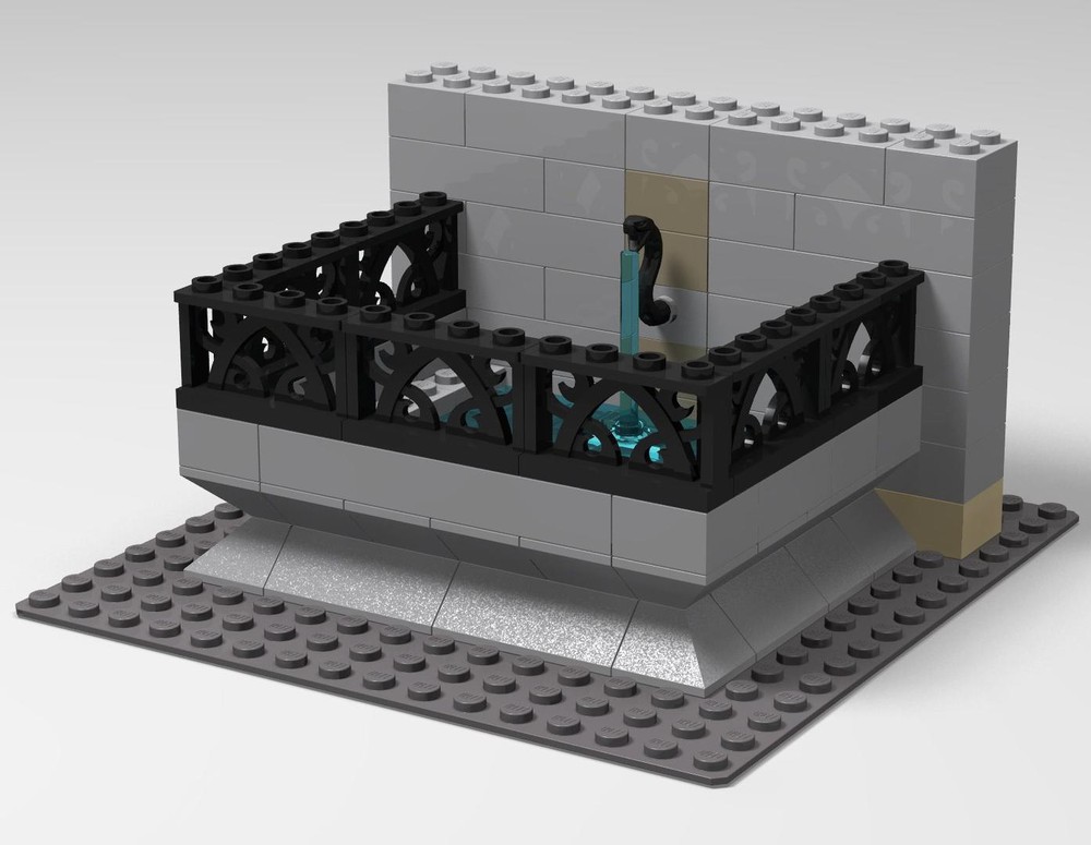 Lego Schweizerhofbrunnen - Swiss Yard Fountain