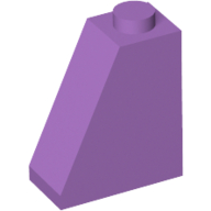 Lego Brick Sloped 65° 2 x 1 x 2 / Medium Lavender