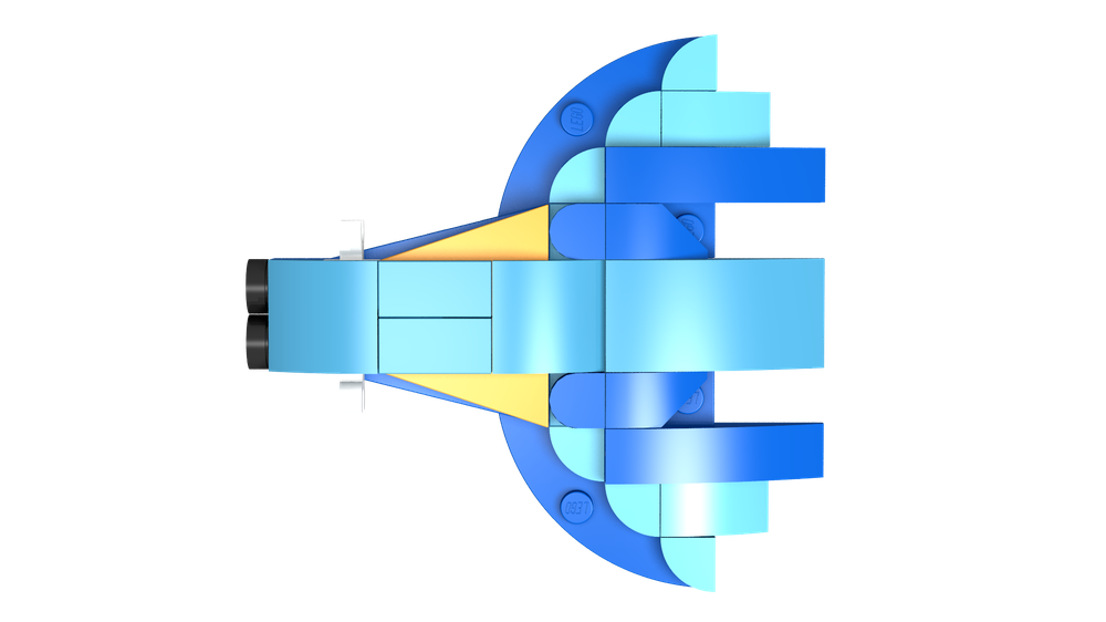 Lego Cosmic Voyager - Microscale Alien Fighter alternate built to 31136