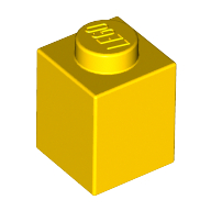 Lego Brick 1 x 1 / Yellow
