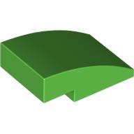 Lego Brick Curved 3 x 2 No Studs / Bright Green