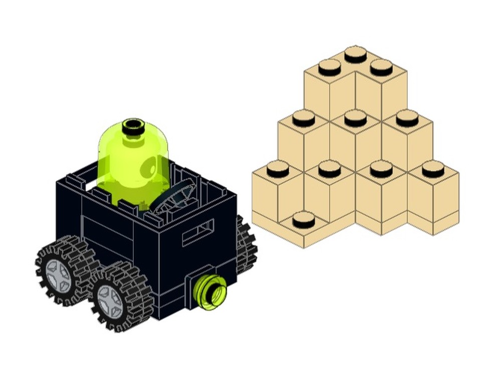 Lego Container Minecart (Desk Warriors Series 2)