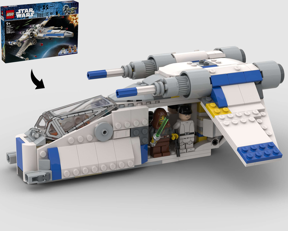 Lego New Republic Gunship LAAT/i - Alternate Build of 75460 X Wing Starfighter
