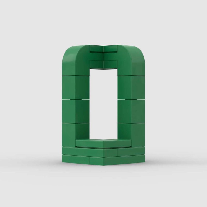 Lego 3D Letter O 3x3x5