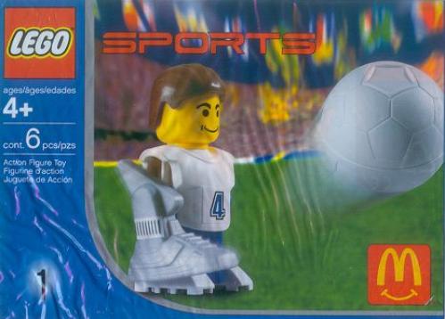Lego McDonald's Sports Set Number 1 - White Soccer Player #4