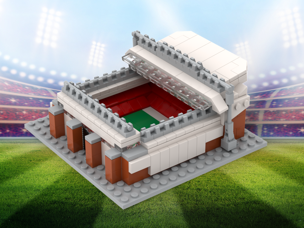 Lego Anfield Stadium mini model