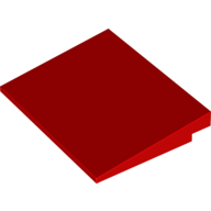 Lego Brick Sloped 10° 6 x 8 / Red