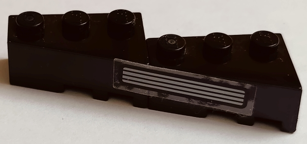 Lego Stickered Assembly 6 x 3 x 1 with Silver Grille Pattern Model Left Side (Sticker) - Set 5533