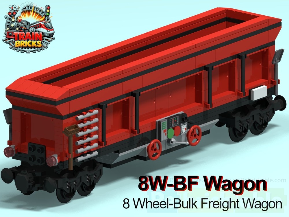 Lego 8W-BF Wagon (8 Wheel-Bulk Freight Wagon)
