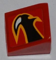 Lego Slope 30 1 x 1 x 2/3 with Claw Pattern Model Left Side (Sticker) - Set 8227
