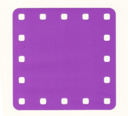Lego Clikits Square 15 x 15 with Rounded Corners and 16 Holes