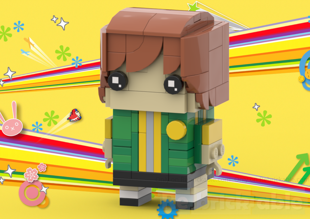 Lego Chie Satonaka BrickHead - Persona 4