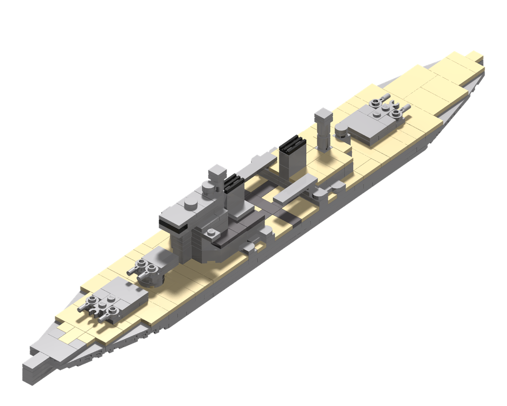 Lego 1:560 scale King George V class battleship(1939)