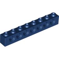 Lego Technic Brick 1 x 8 [7 Pin Holes] / Dark Blue