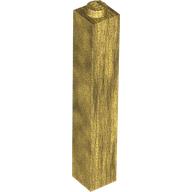 Lego Brick 1 x 1 x 5 with Solid Stud / Pearl Gold
