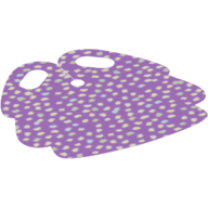 Lego Hipwear Skirt, Rounded Pleats with Iridescent Dots (Sequins) Pattern / Medium Lavender