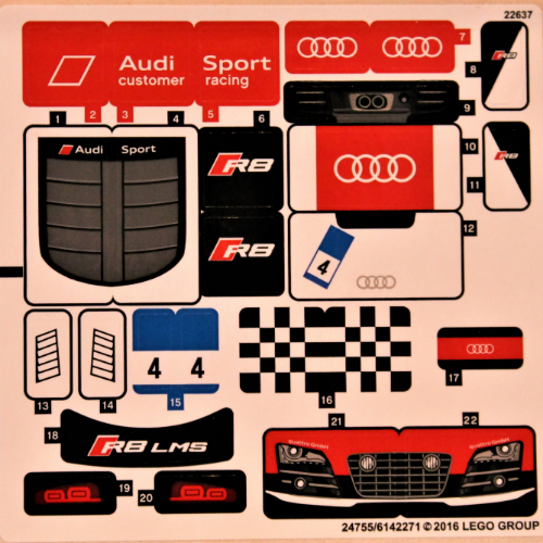 Lego Sticker Sheet for Set 75873-1 / [No Color/Any Color]
