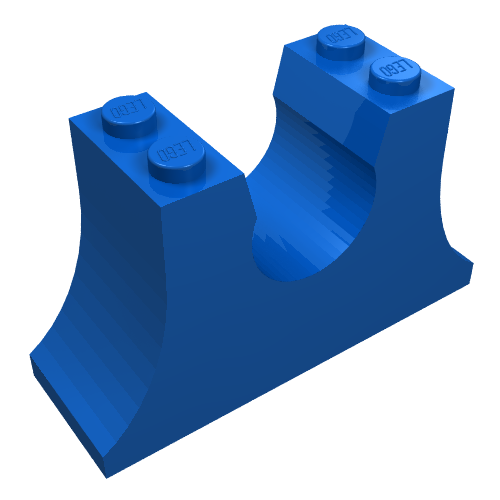 Lego Fabuland Ferris Wheel Axle Support 2 x 6 x 3 / Blue