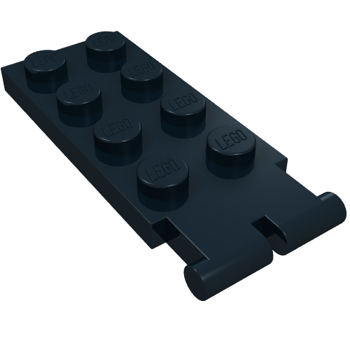 Lego Hinge Plate 2 x 4 - Male (Digger Bucket Holder) / Black