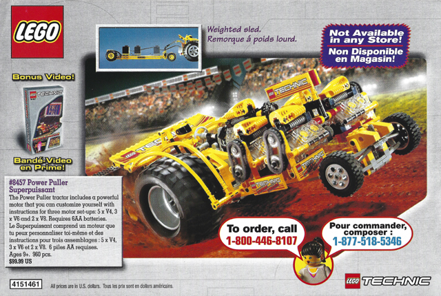 Lego 2001 Insert - Shop at Home - US/Canadian Technic (4151461)
