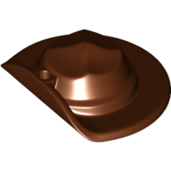 Lego Hat Wide Brim Flat / Reddish Brown