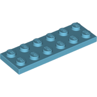Lego Plate 2 x 6 / Medium Azure