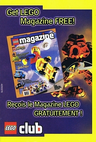 Lego 2003 Insert - LEGO Club - US/Canadian (4200376)