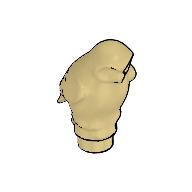 Lego Animal, Bird, Owl Large, Rounded Features / Tan