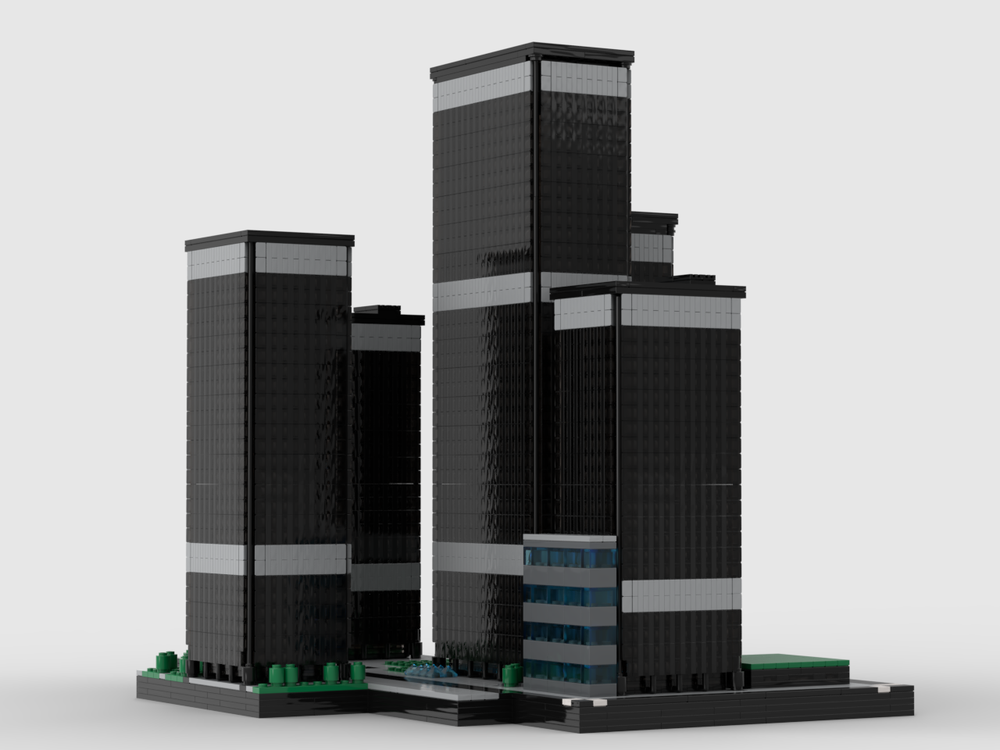 Lego Toronto-Dominion Centre at 1/650th Scale