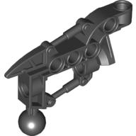 Lego Large Figure Skeletal, Limb, Angular with Ball Joint (Toa Hordika) / Black
