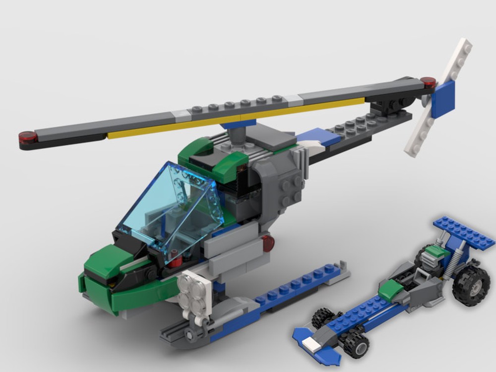 Lego 60223 - Helicopter and Dragster