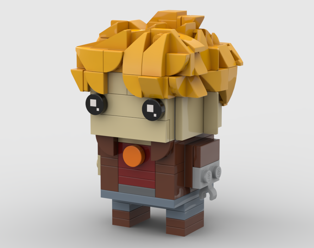 Lego Gary Goodspeed (Jacket) Brickhead [Final Space]