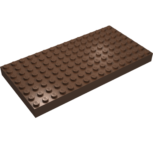 Lego Brick 8 x 16 / Brown