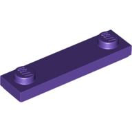Lego Plate Special 1 x 4 with 2 Studs with Groove [New Underside] / Dark Purple