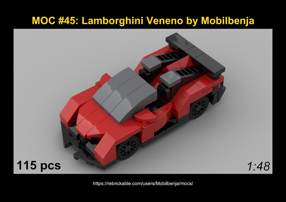 Lego Lamborghini Veneno Roadster (1:48)