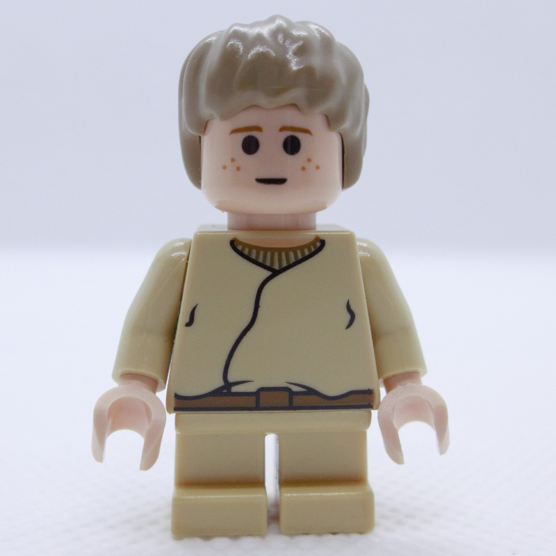 Lego Anakin Skywalker, Child, Dark Tan Hair, Black Eyes