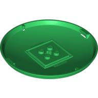 Lego Pod, Bottom Cap 9 x 9 x 1 X-Pod / Green