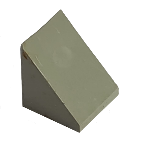 Lego Modulex Slope 1 x 1 (45 degree, 1:1 slope) / Modulex Light Gray