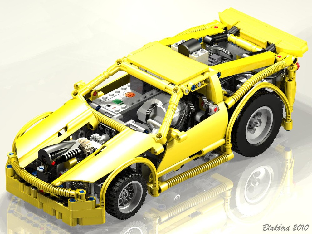Lego Small Yellow RC Racecar