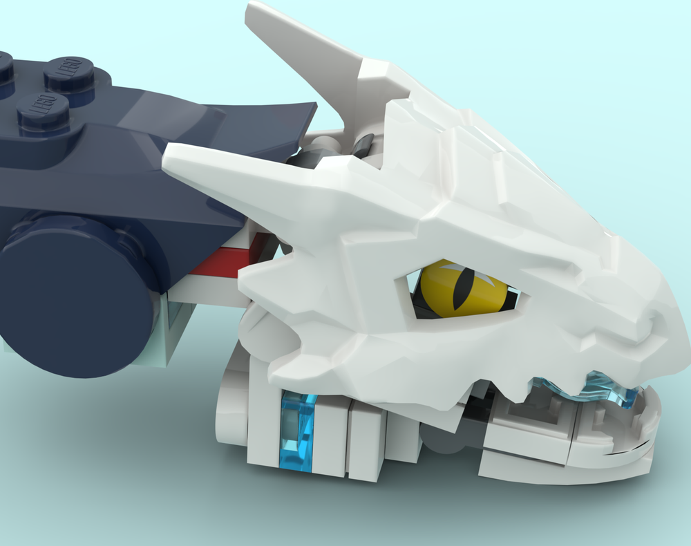 Lego Rising Dragon head with eyes