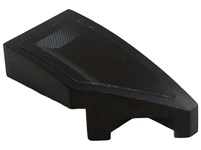 Lego Wedge 2 x 1 x 2/3 Right with Dark Bluish Gray Air Intake Grille Pattern (Sticker) - Set 76909