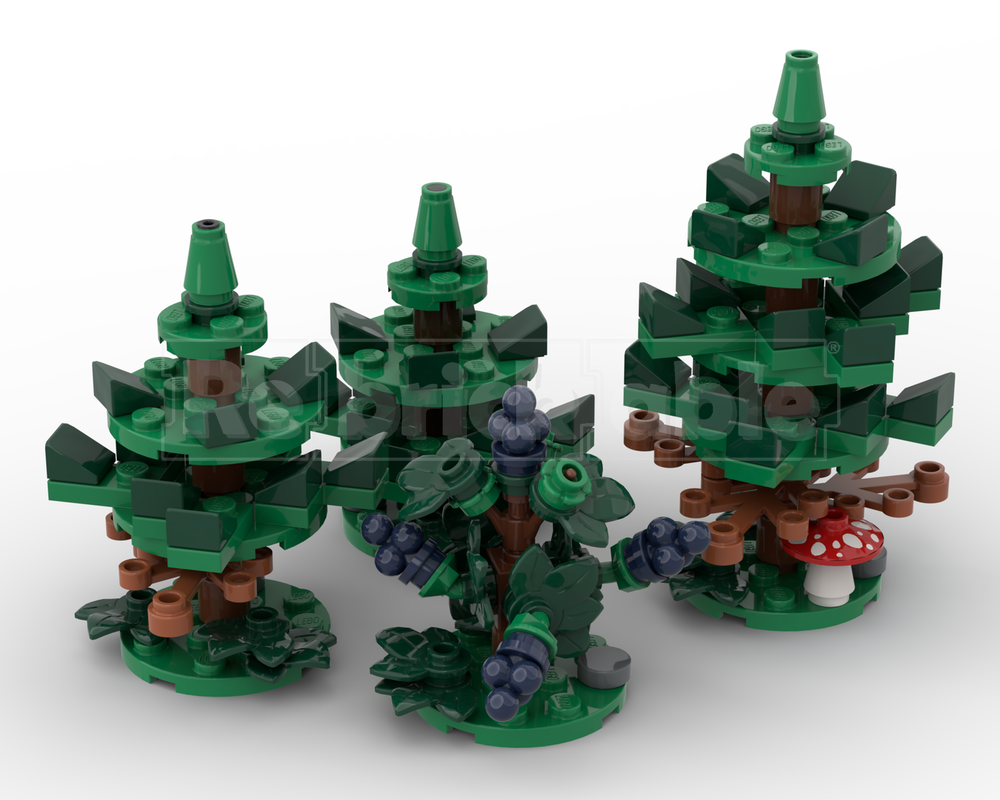 Lego Plants and Trees Collection: Small Firs