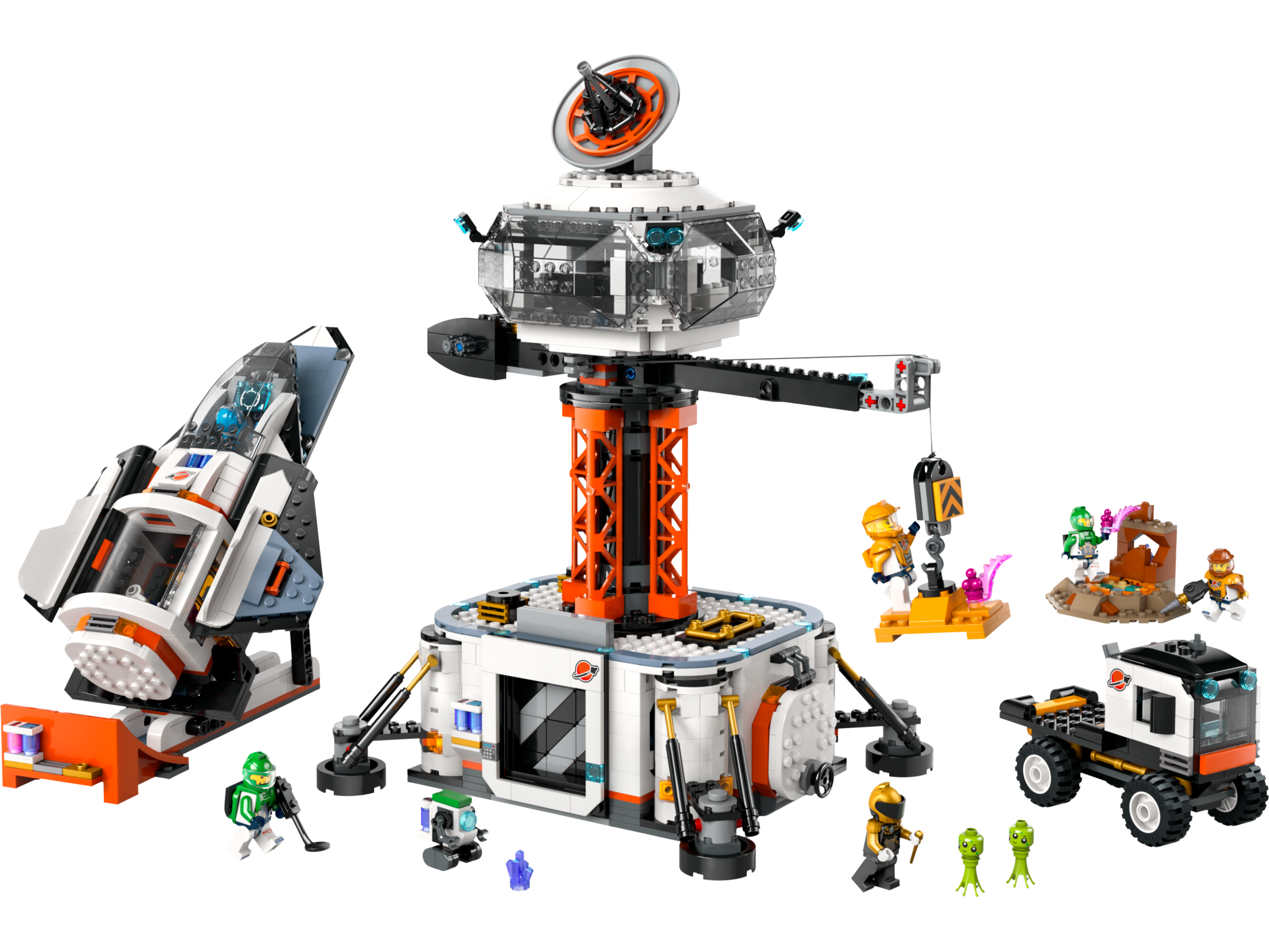 Lego Space Base and Rocket Launchpad
